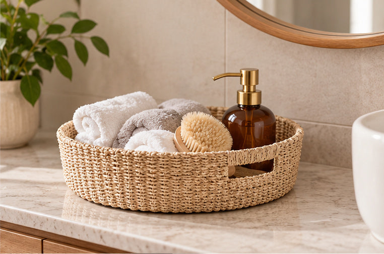 Short Woven Basket