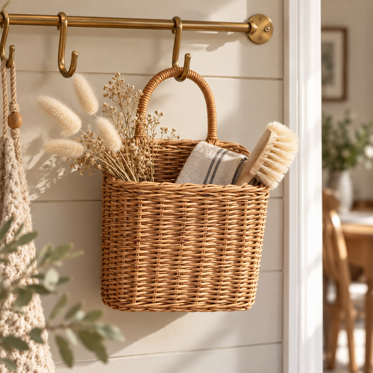 Hanging Woven Wall Storage Basket