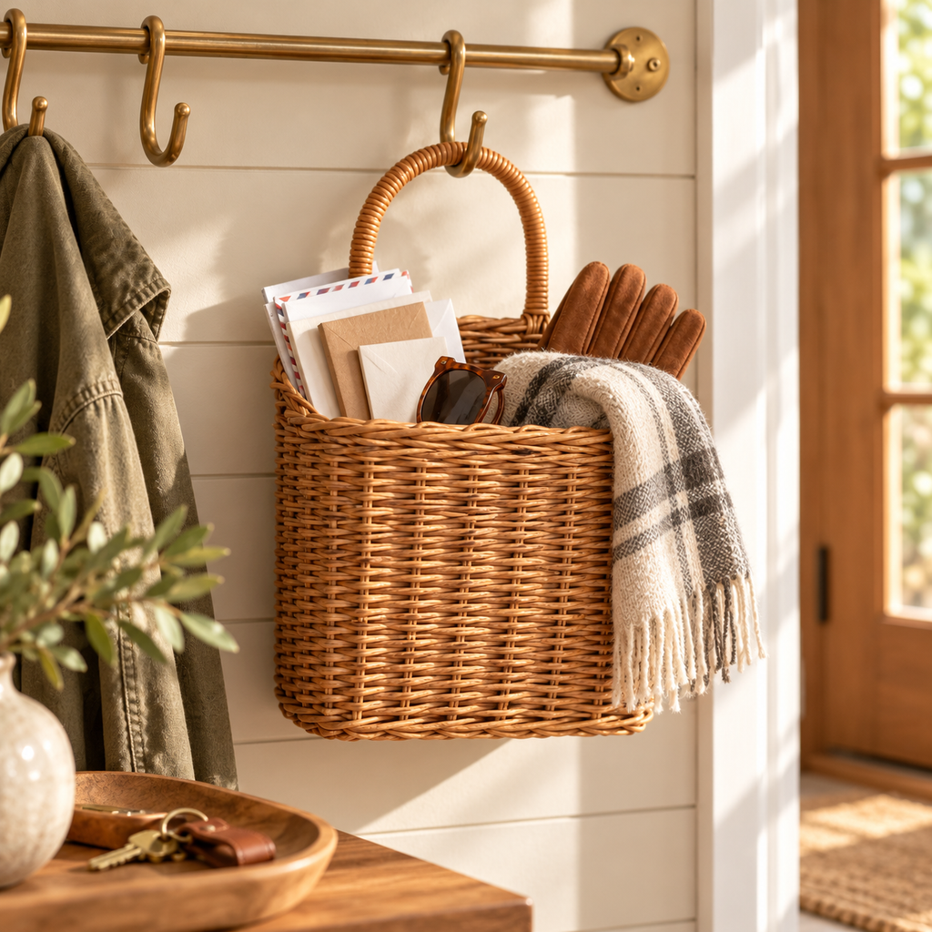 Hanging Woven Wall Storage Basket