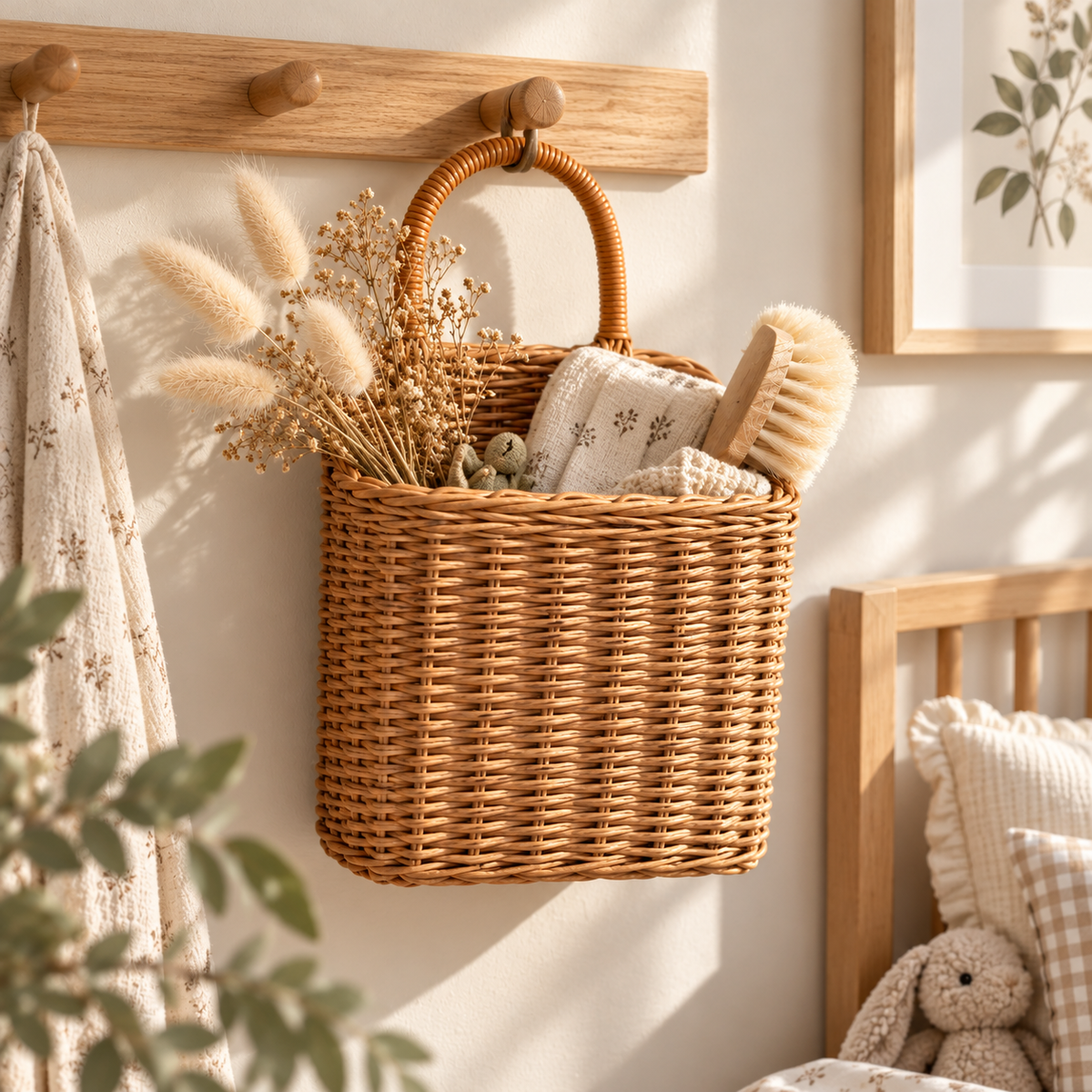 Hanging Woven Wall Storage Basket