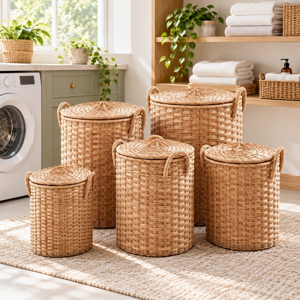 Handwoven Nesting Storage Hamper