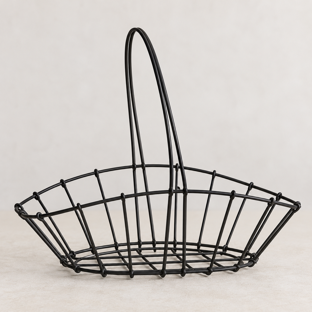 Handled Wire Gathering Basket