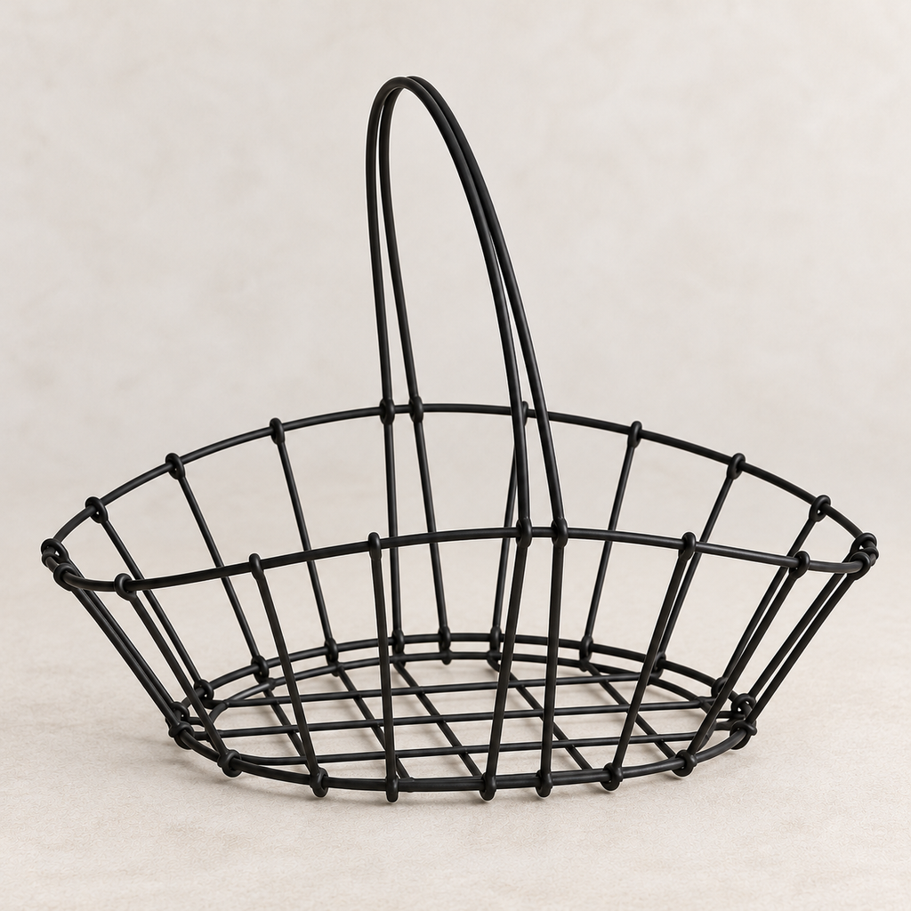 Handled Wire Gathering Basket