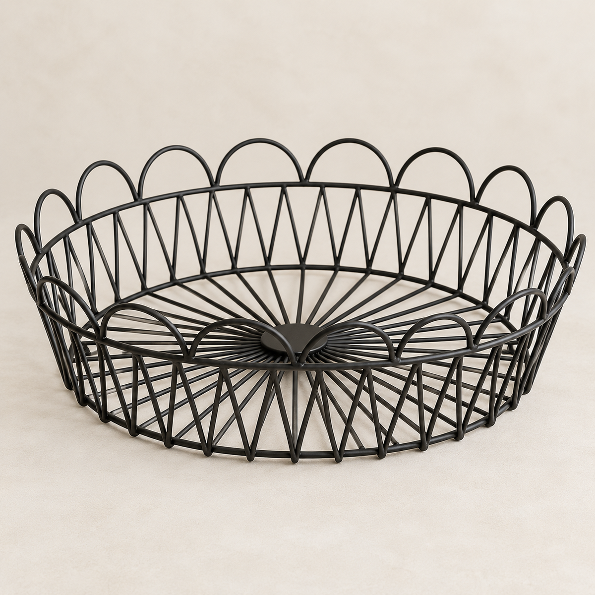 Petal-Shaped Wire Storage Basket