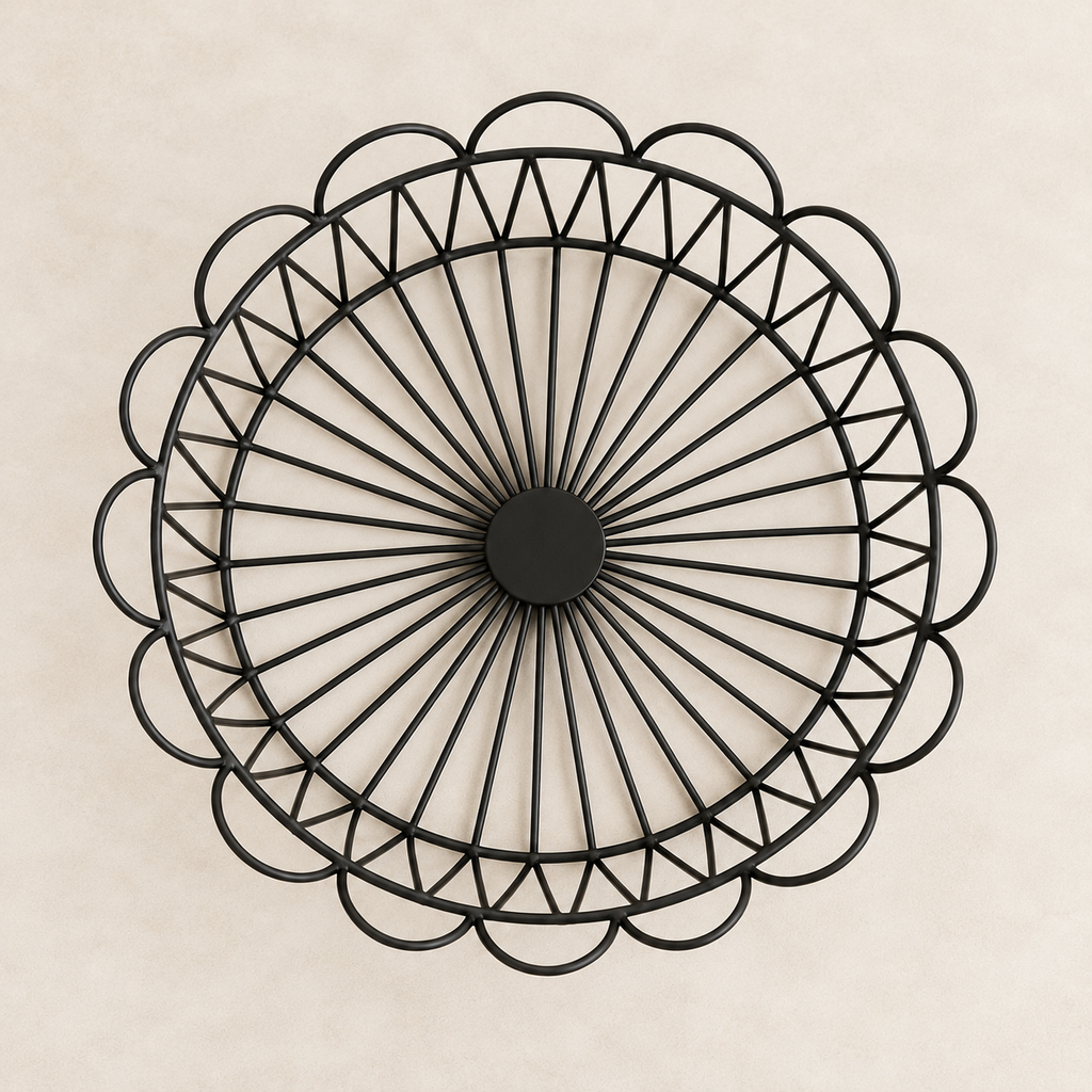 Petal-Shaped Wire Storage Basket