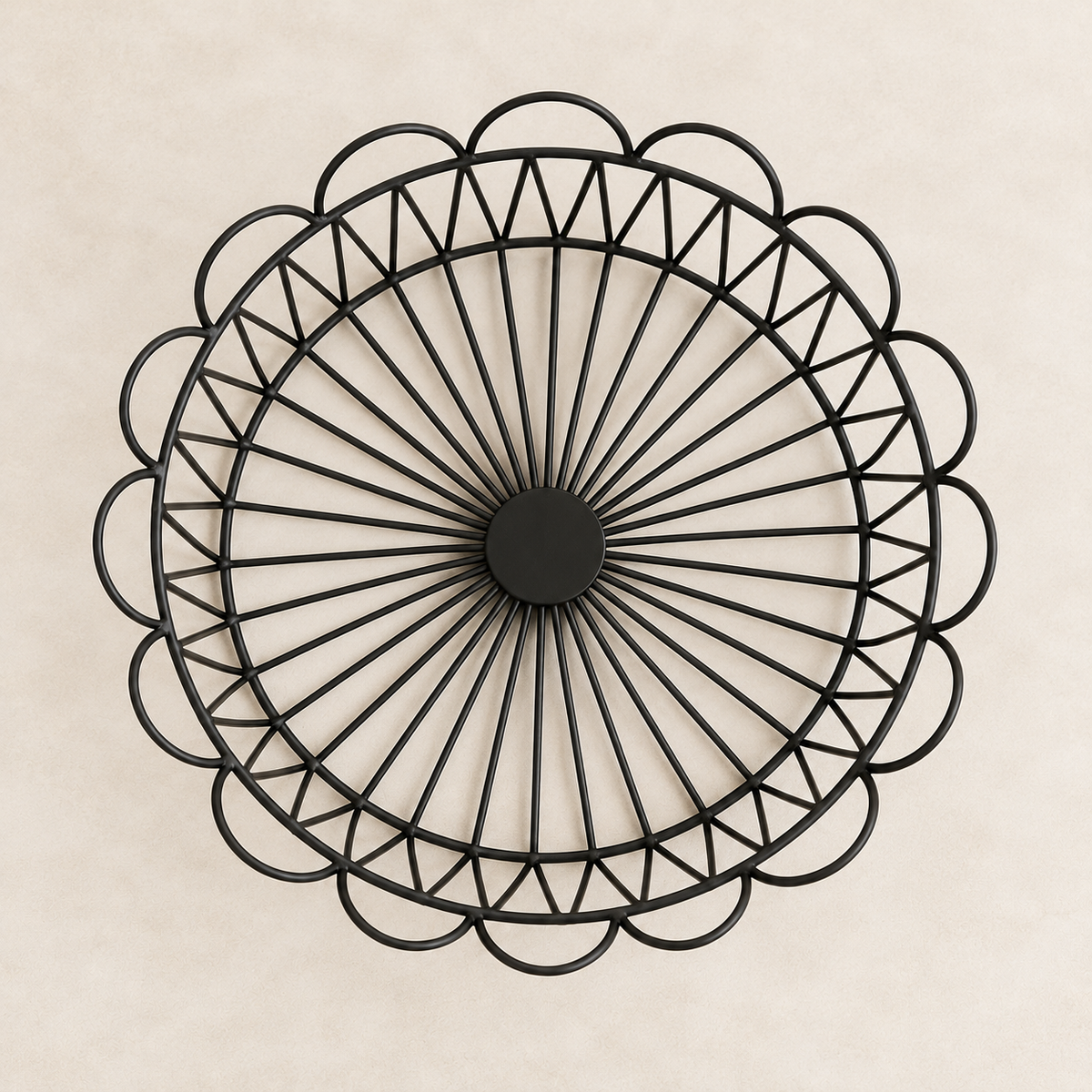 Petal-Shaped Wire Storage Basket