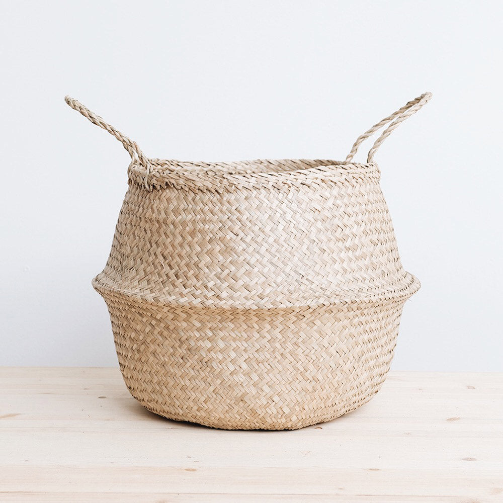 Woven Collapsible Belly Storage Basket - Image 3