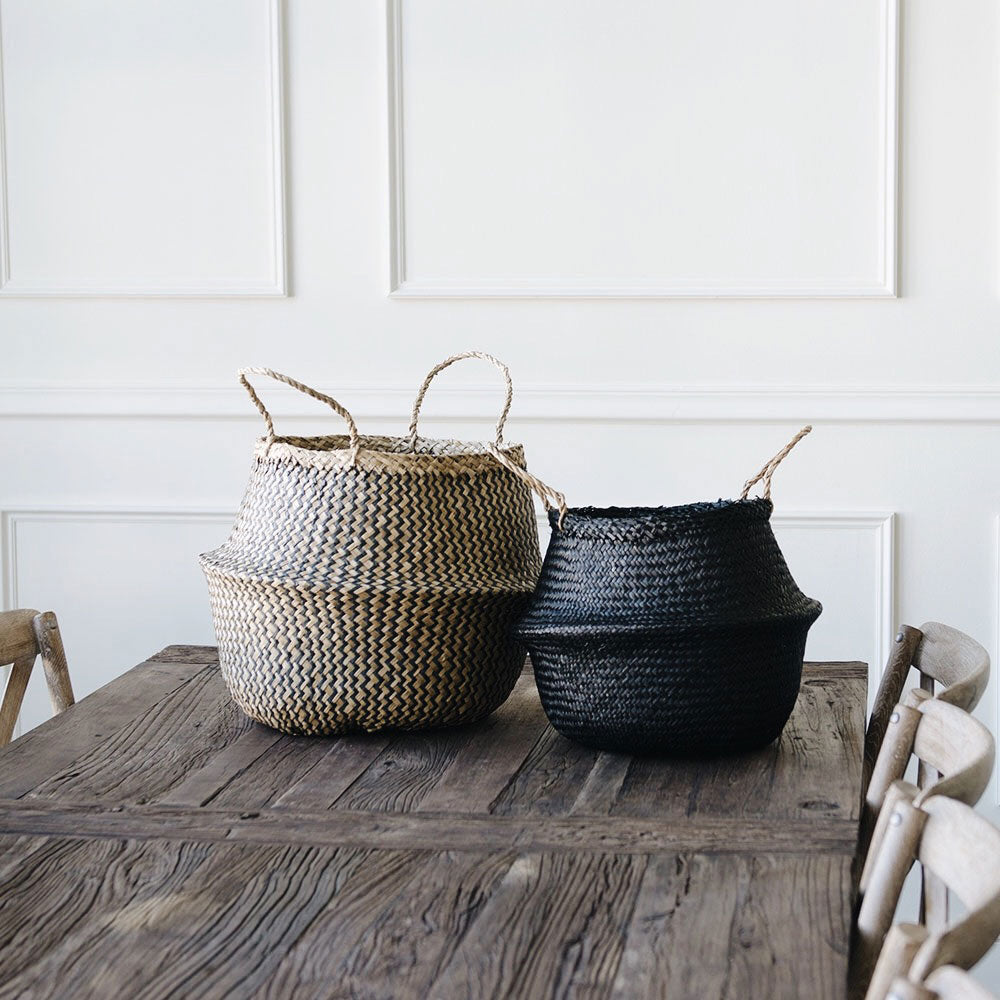 Natural Reed Collapsible Storage Basket - Image 5