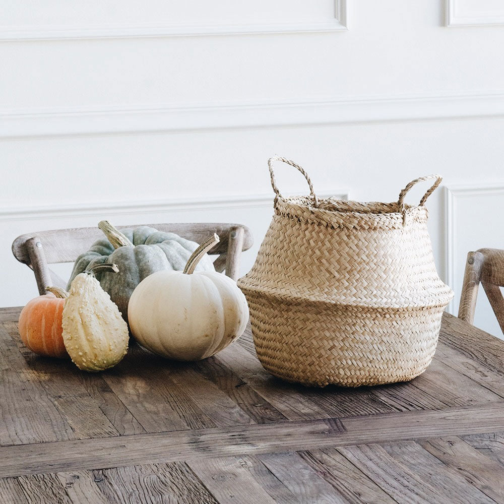 Woven Collapsible Belly Storage Basket - Image 5