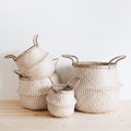 Zigzag Woven Collapsible Storage Basket - Image 1