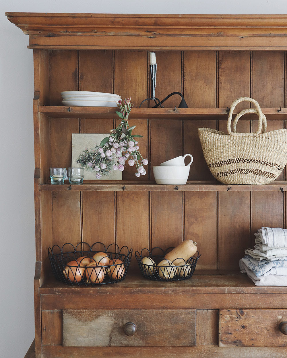 Small Openwork Woven Market Shopper - Image 5
