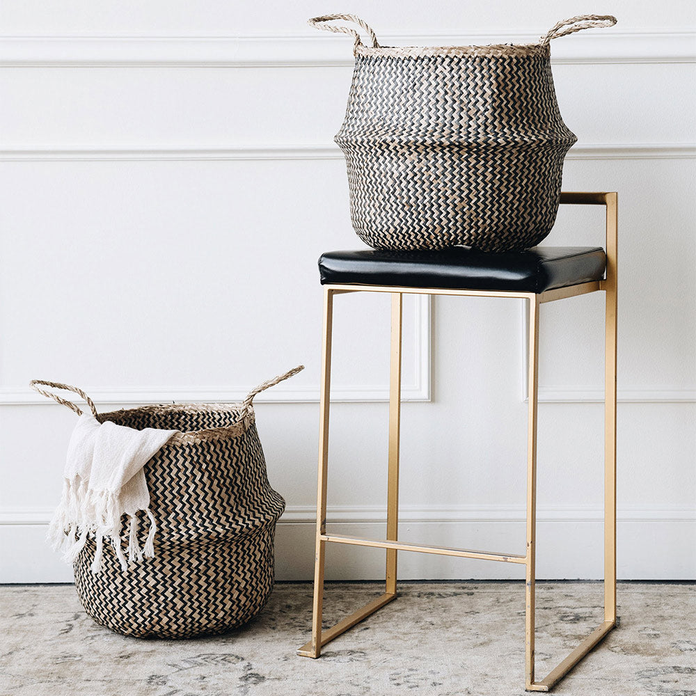 Natural Reed Collapsible Storage Basket - Image 10
