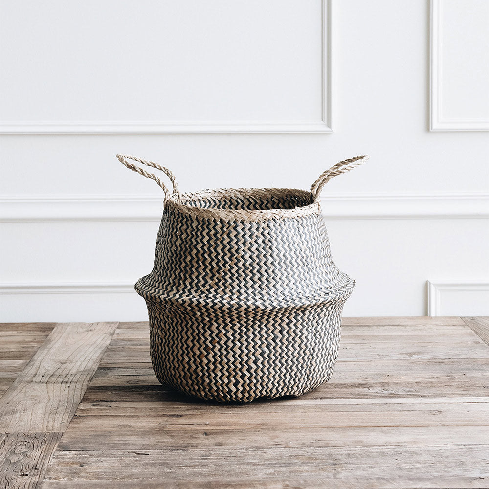 Natural Reed Collapsible Storage Basket - Image 2