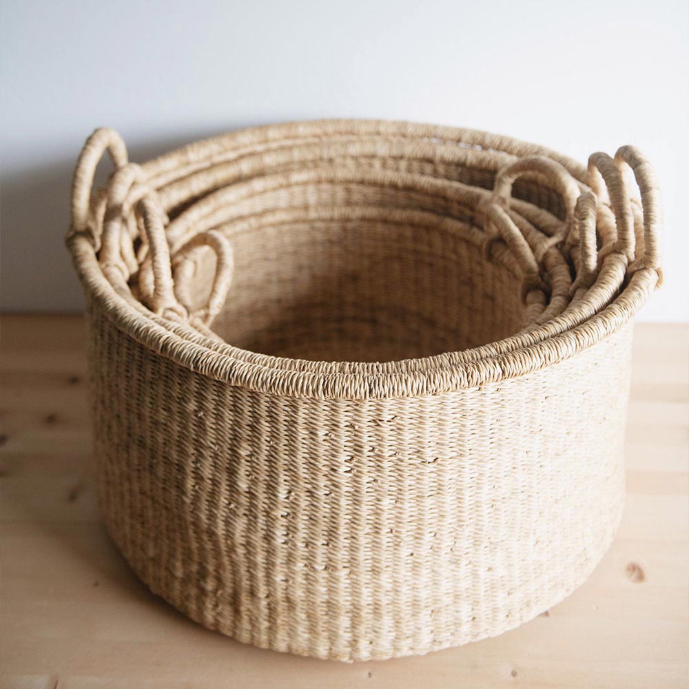 Round Nesting Floor Storage Basket - Image 9