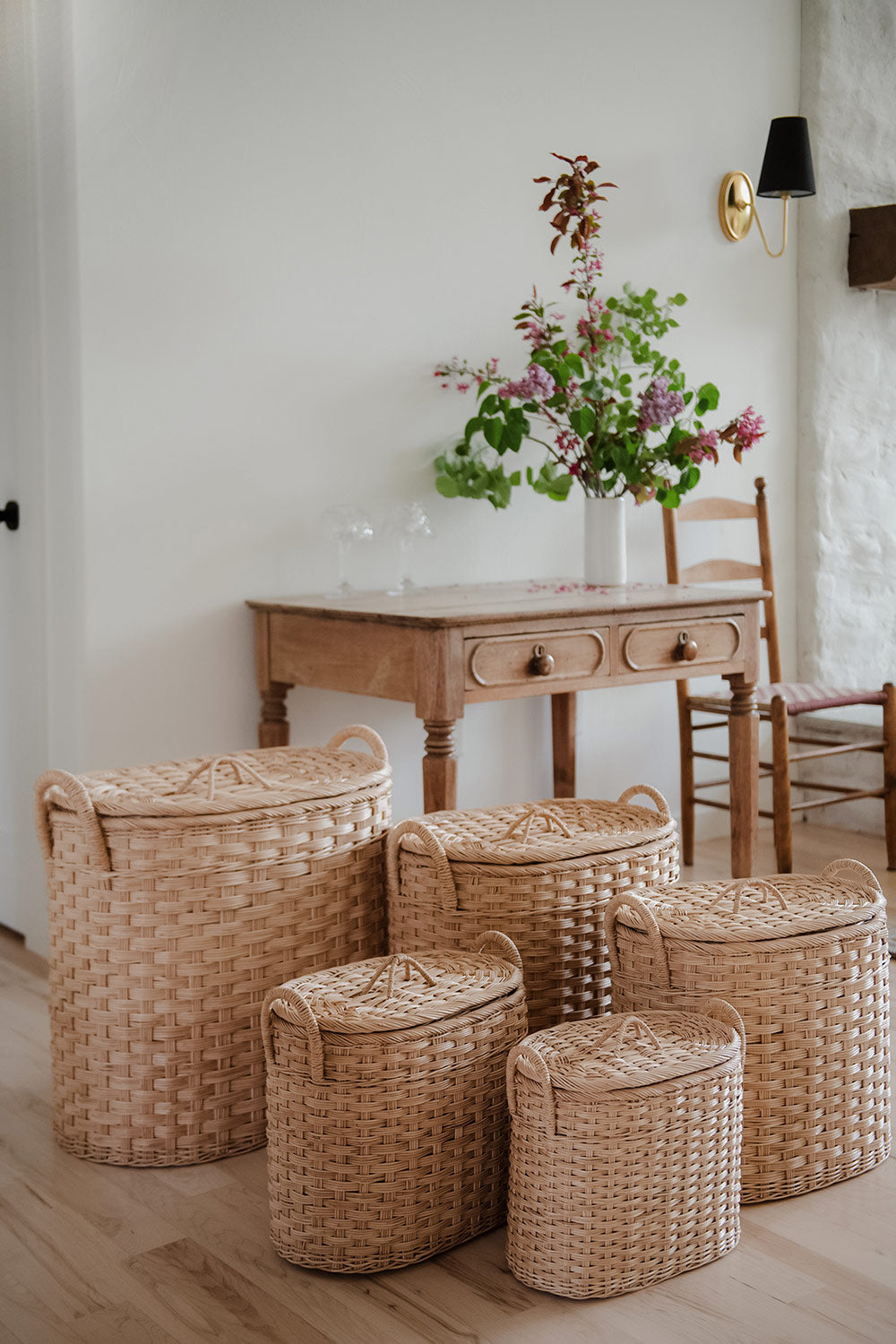Handwoven Nesting Storage Hamper - Oval - Image 5