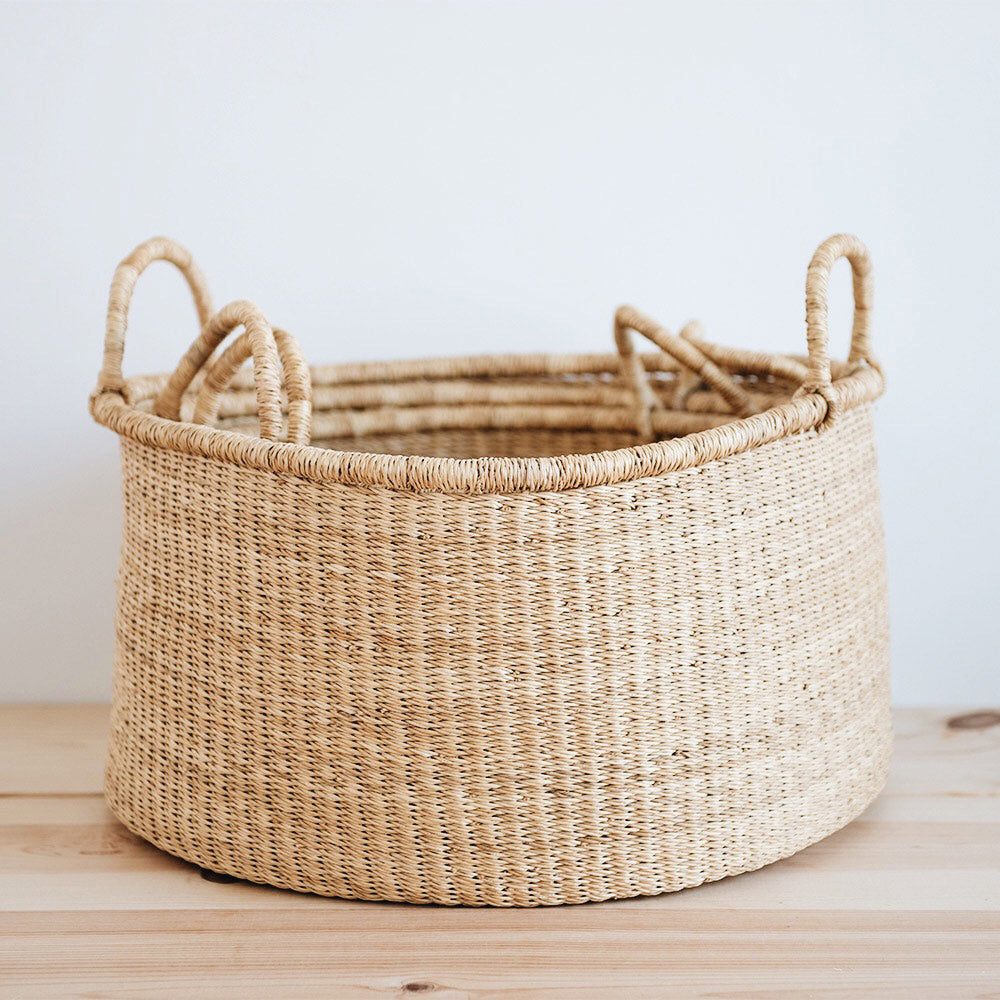 Round Nesting Floor Storage Basket - Image 1