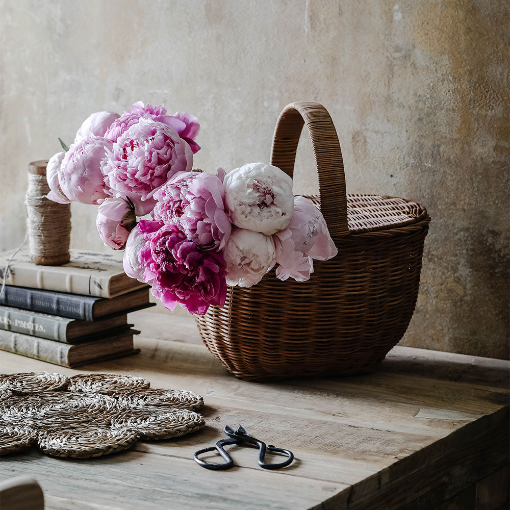 Handled Rattan Carry Basket - Image 6
