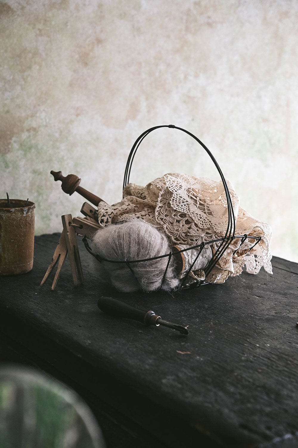 Handled Wire Gathering Basket - Image 6
