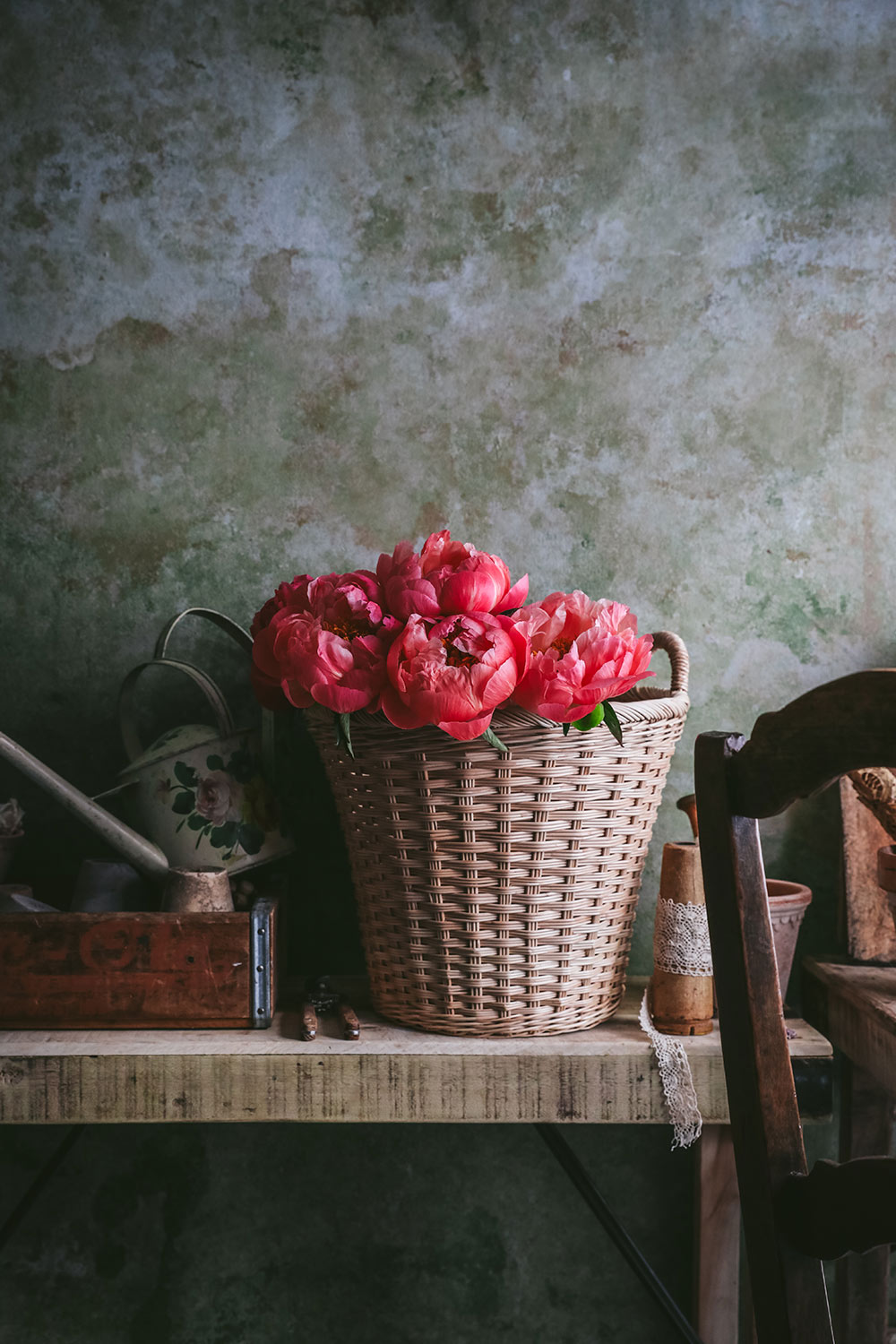 Handwoven Round Floor Basket - Image 3