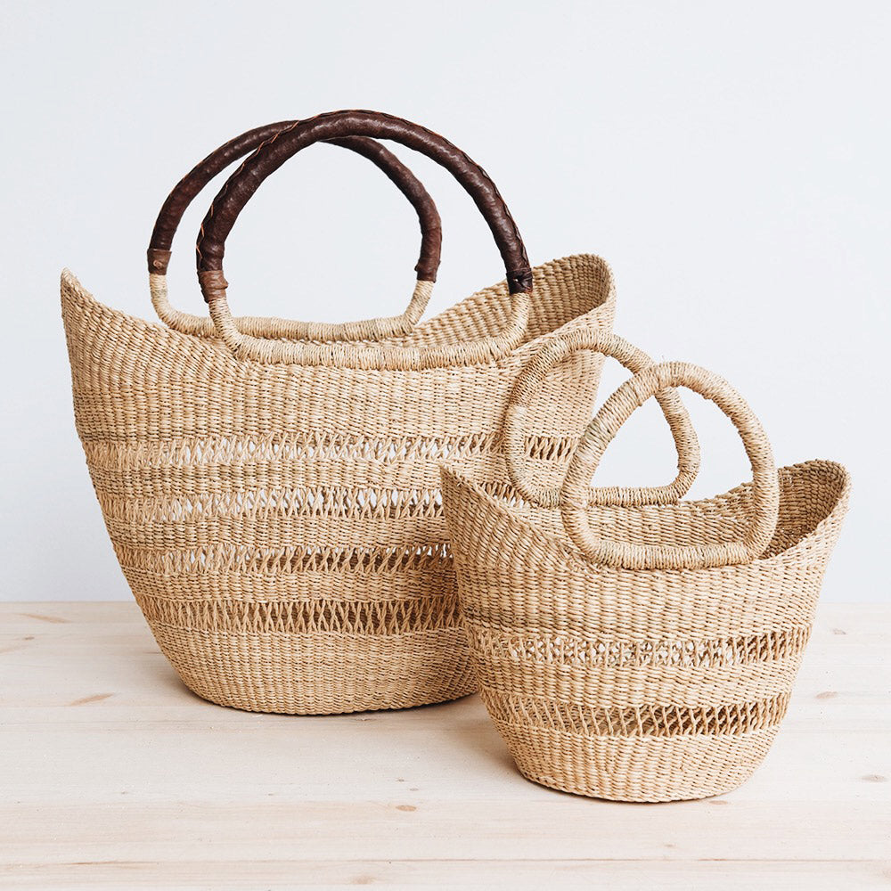 Large Openwork Woven Market Shopper - Image 3