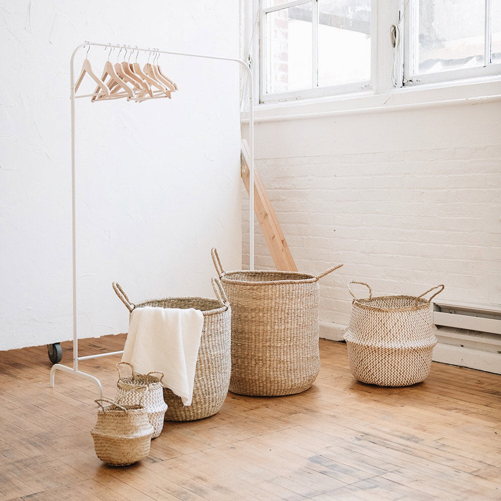 Zigzag Woven Collapsible Storage Basket - Image 6