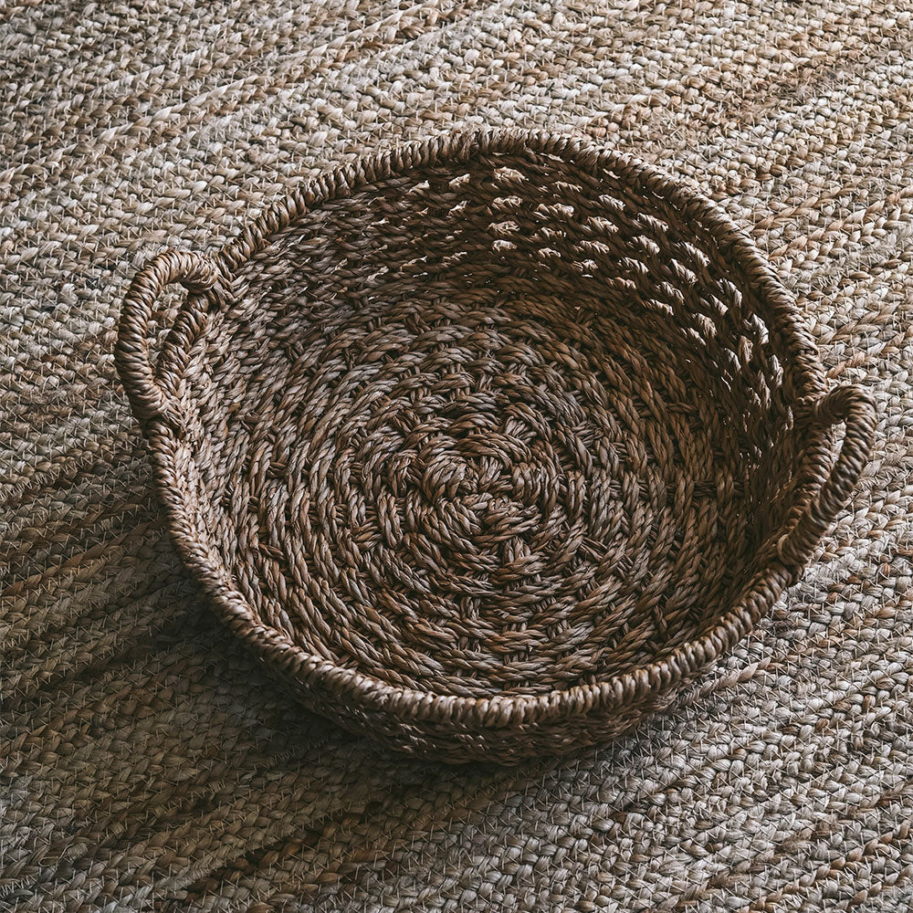 Woven Open Weave Wicker Basket - Image 2
